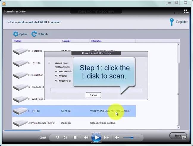 Hướng dẫn sử dụng iCare Format Recovery