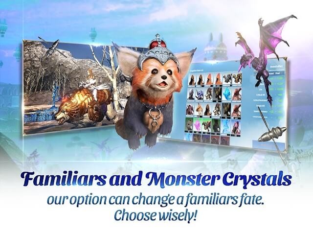 Lựa chọn đồng hành cùng các quái thú và thú cưng