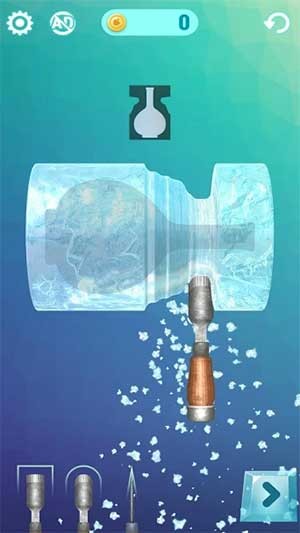 Khắc băng thành hình dạng theo yêu cầu