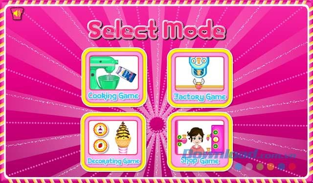 Lựa chọn chế độ chơi trong game