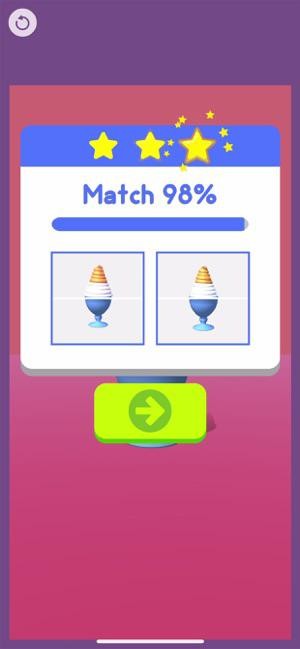 Cố gắng làm được cây kem đúng theo yêu cầu