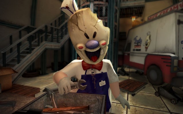 Hành động lén lút và thoát khỏi nhà máy của gã bán kem đáng sợ trong Ice Scream 4: Rods Factory