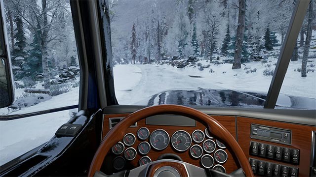 Lối chơi của Ice Trucker dựa trên cơ chế vật lý thực với điều kiện thời tiết biến động khó lường