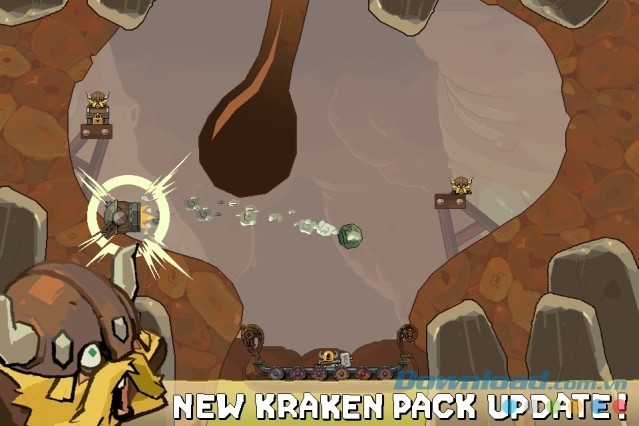 Giải quyết nhiều thử thách thú vị trong game Icebreaker: A Viking Voyage