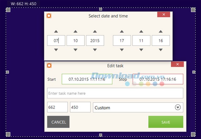 Quay video màn hình tự động