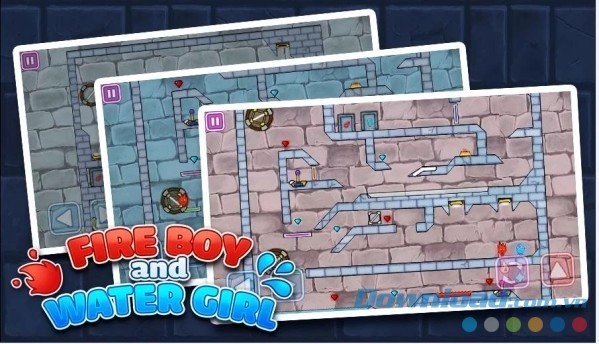 Icegirl and Fireboy cho Android có thiết kế đồ họa tuyệt đẹp