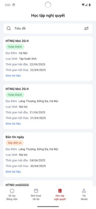 Học tập nghị quyết