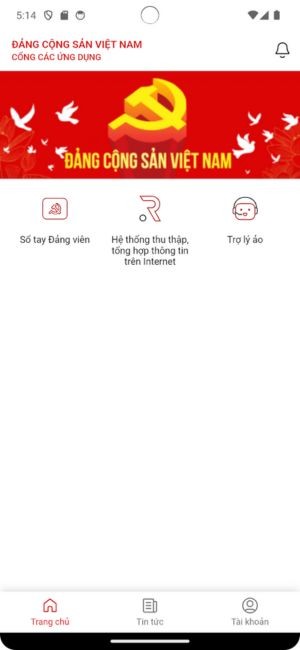 Giao diện trang chủ của iCPV