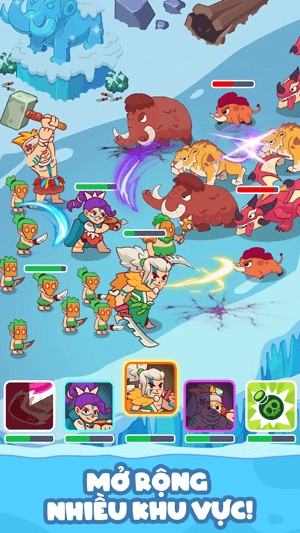 Mở rộng nhiều khu vực