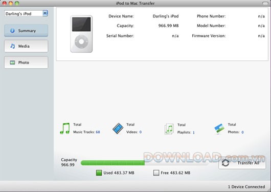 iDeer iPod to Mac Transfer
