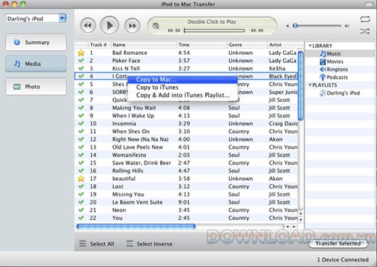 Deer iPod to Mac Transfer