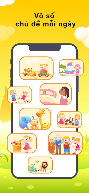 Nhiều chủ đề học mỗi ngày