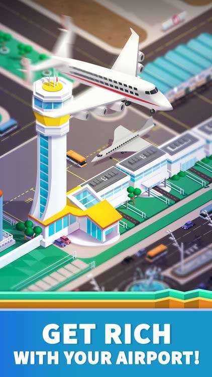 Xây dựng và quản lý sân bay hiện đại bậc nhất thế giới trong Idle Airport Tycoon