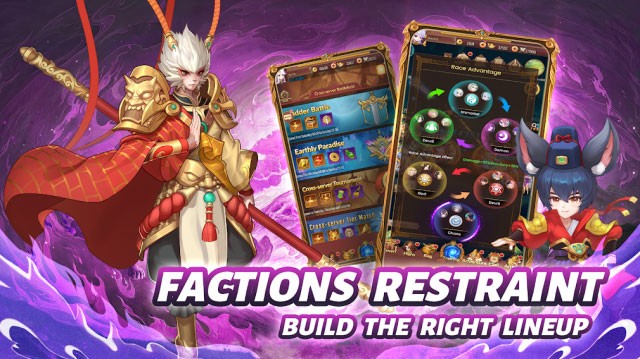 Dựa và khắc chế các phe phái, xây dựng đội hình phù hợp