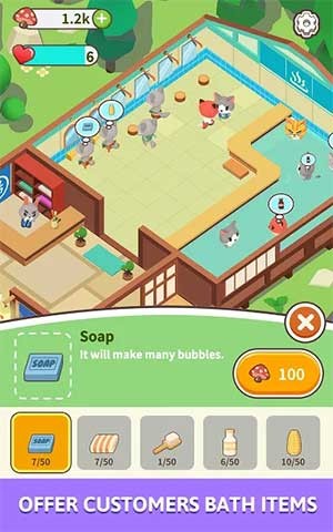 Trang bị item cho khách hàng