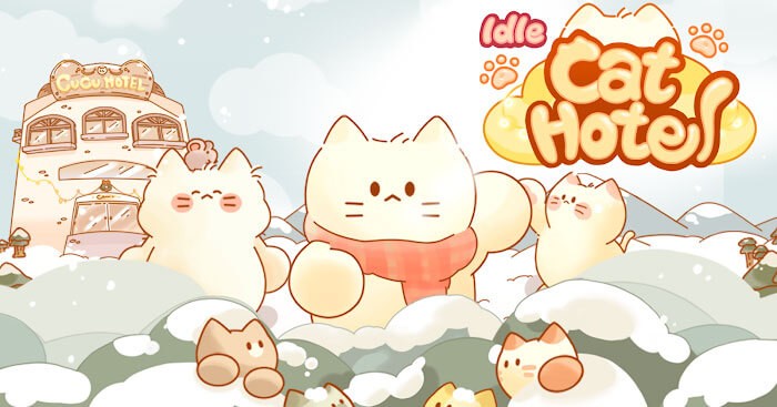 Quản lý khách sạn và chào đón các vị khách mèo dễ thương trong game Idle Cat Hotel