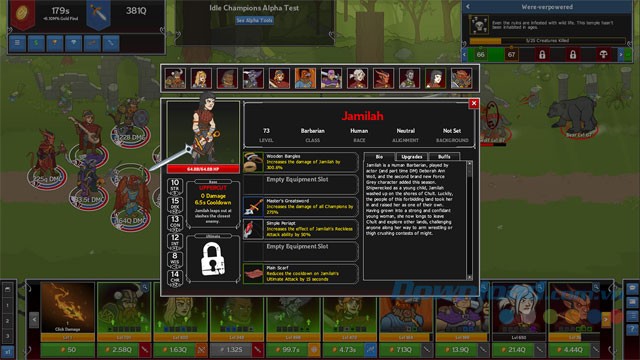 Nâng cấp nhân vật và trang bị