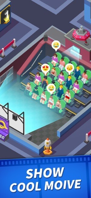 Xây dựng và quản lý một rạp phim của riêng bạn trong game Idle Cinema Empire