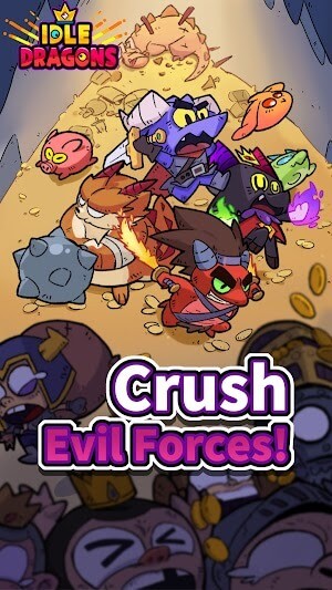 Idle Dragons là game nhập vai nhàn rỗi, nơi bạn đánh bại các thế lực xấu xa để bảo vệ đảo rồng