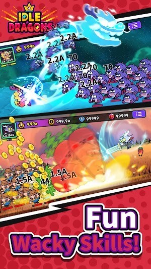 Các kỹ năng chiến đấu sống động, thú vị