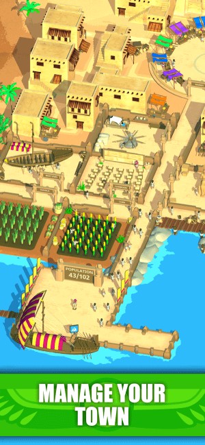 Quản lý thành phố của bạn trong game Idle Egypt Tycoon
