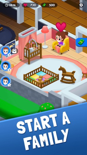 Bắt đầu xây dựng gia đình của mình trong game Idle Family Sim