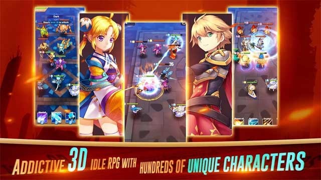 Idle Fantasy for Android là game nhập vai 3D gây nghiện với hàng trăm nhân vật độc đáo