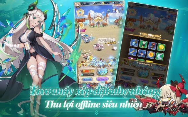 Tham gia các trận đấu AFK nhàn rỗi trong Idle Goddess