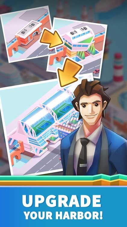 Nâng cấp cảng biển của bạn trong Idle Harbour Tycoon