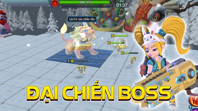 Sở hữu hiều Boss, tham gia nhiều cuộc đại chiến boss