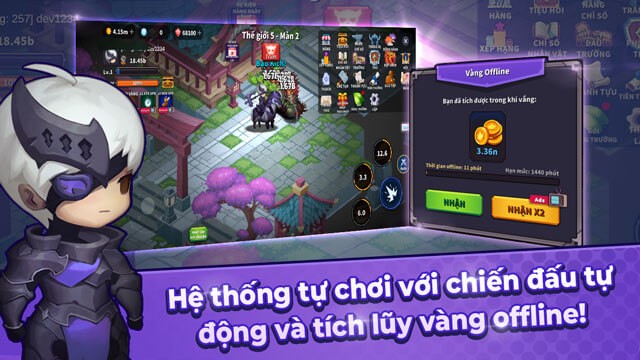 Hệ thống tự chơi với chiến đấu tự do