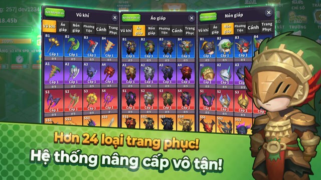 Hệ thống nhân vật phong phú với 24 hiệp sĩ