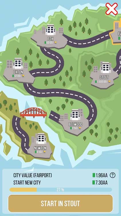 Trở thành ông trùm bất động sản trong Idle Island