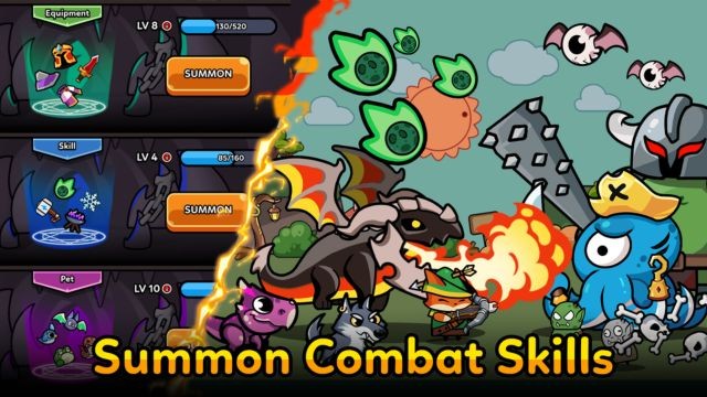 Game nhàn rỗi với hệ thống chiến đấu tự động và cơ chế nhấp chuột