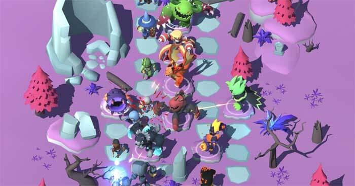 Một trận chiến trong Idle Monster TD: Evolved