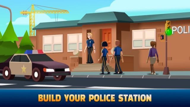 Xây dựng và quản lý sở cảnh sát của bạn trong game Idle Police Tycoon