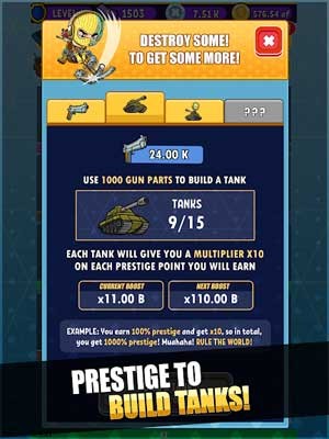 Kết hợp vũ khí để có cơ hội tạo ra xe tăng