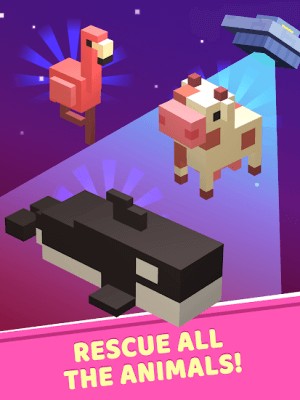 Cứu các loài động vật và đưa chúng về vườn thú không gian của bạn trong game Idle Star Zoo