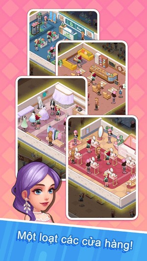 Một loạt các cửa hàng