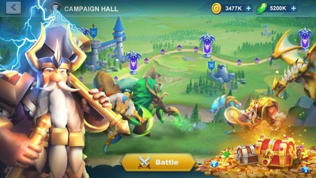 Tập hợp đội quân mạnh mẽ và giành chiến thắng trong Idle War: Legendary Heroes