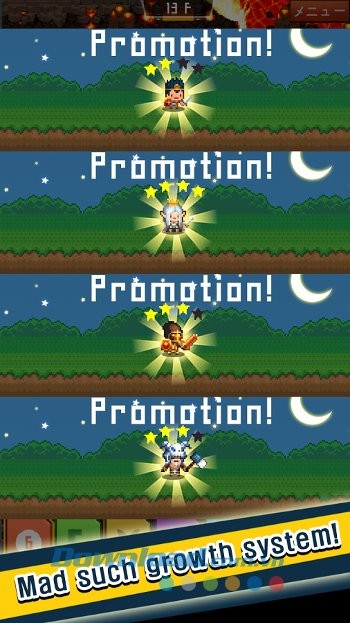 Idle Warriors gồm nhiều cấp độ nâng cấp