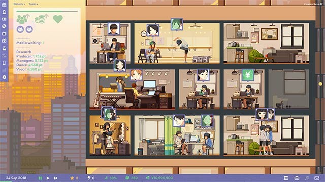 Quản lý công ty phát triển ngôi sao trong Idol Manager