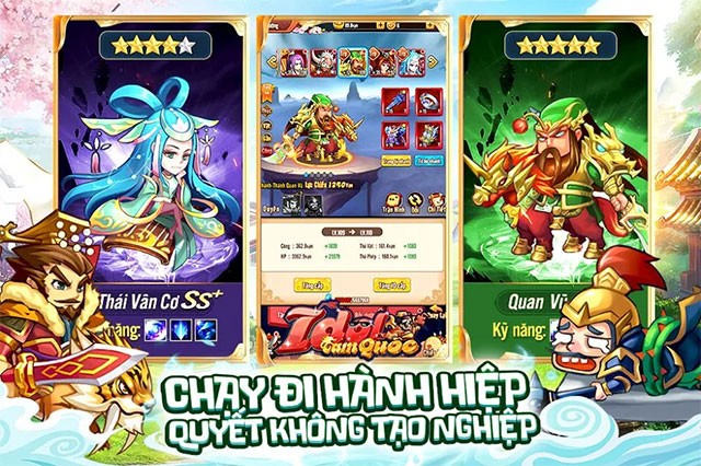 Giao diện chơi game Idol Tam Quốc cho iOS