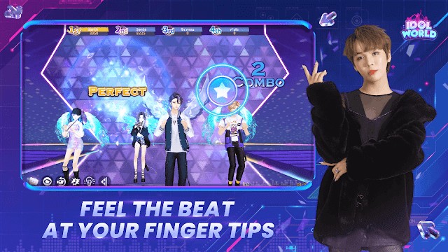 Phiêu theo từng giai điệu trên những đầu ngón tay của bạn khi chơi Idol World: Dance with Idol