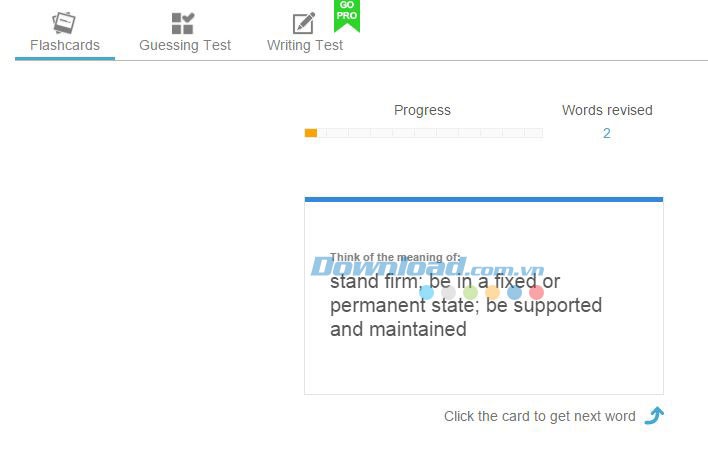 Học từ bằng Flashcard trong IELTS Exam Vocabulary