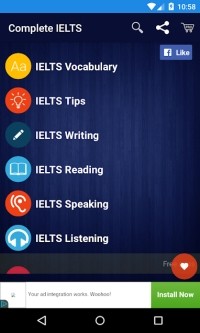 Bảng bài học ielts