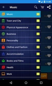 IELTS Full cho Android có bài học qua nhạc