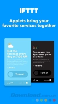 IFTTT cho Android mang tới nhiều dịch vụ yêu thích