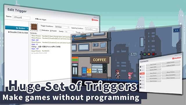 Người dùng có thể tự mình làm game mà không cần có kiến thức lập trình