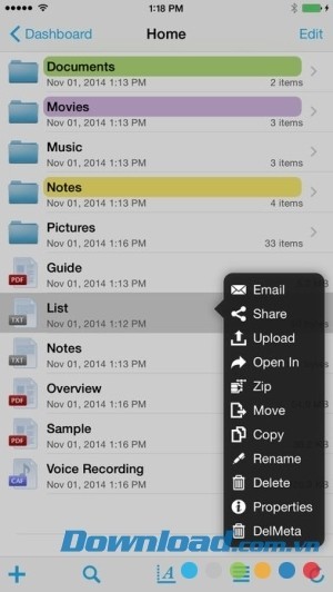 Thao tác trên file
